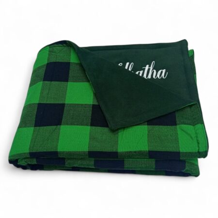Vibrant Maasai Shuka Fleece Throw Blanket