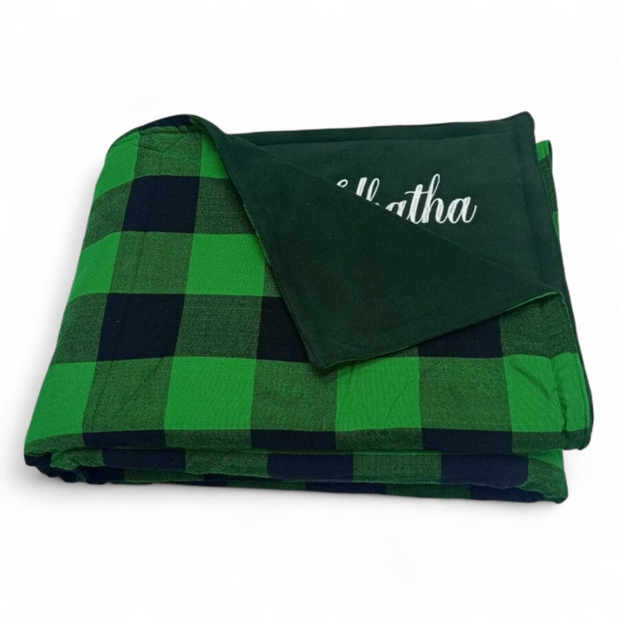 Vibrant Maasai Shuka Fleece Throw Blanket