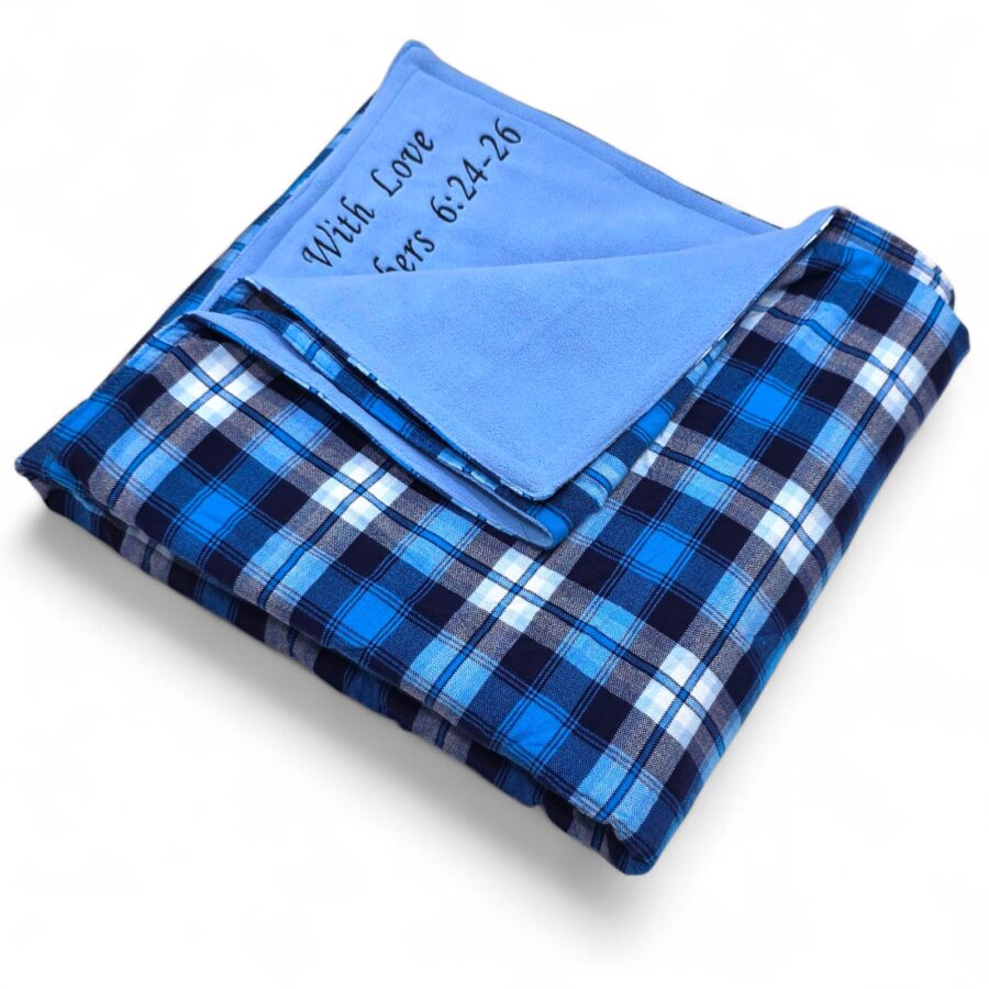 Authentic Maasai Shuka Fleece Throw Blanket - Image 2