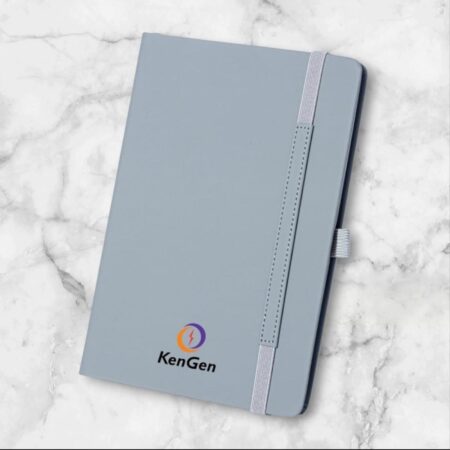 Grey A5 Notebook with Elastic Band & Pen Loop