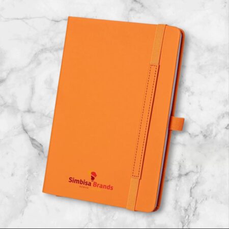Grey A5 Notebook with Elastic Band & Pen Loop