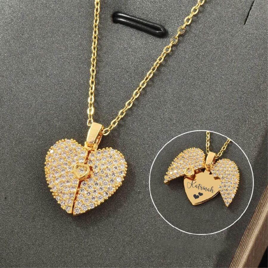Heart Locket Pendant Necklace