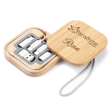 Bamboo Multi Charging Cable Set
