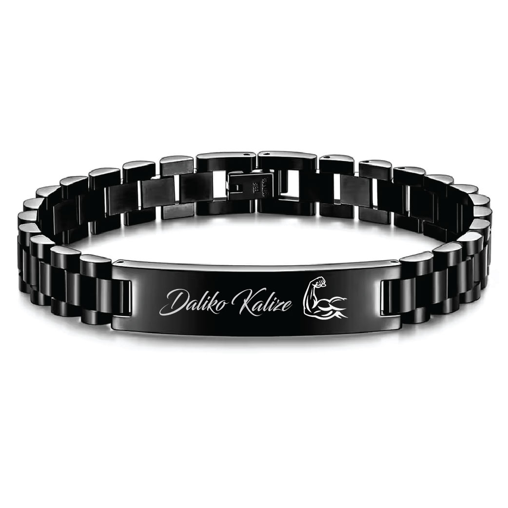 Black Metallic Wrist Bracelet