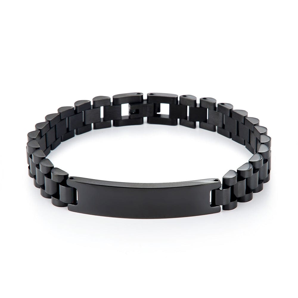Black Metallic Wrist Bracelet