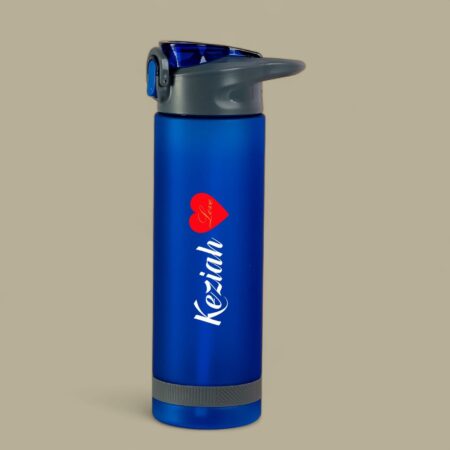 Blue Plastic Water Bottle