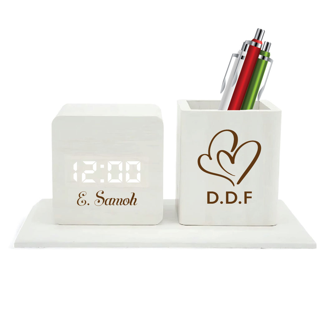 Digital Clock Pen Holders