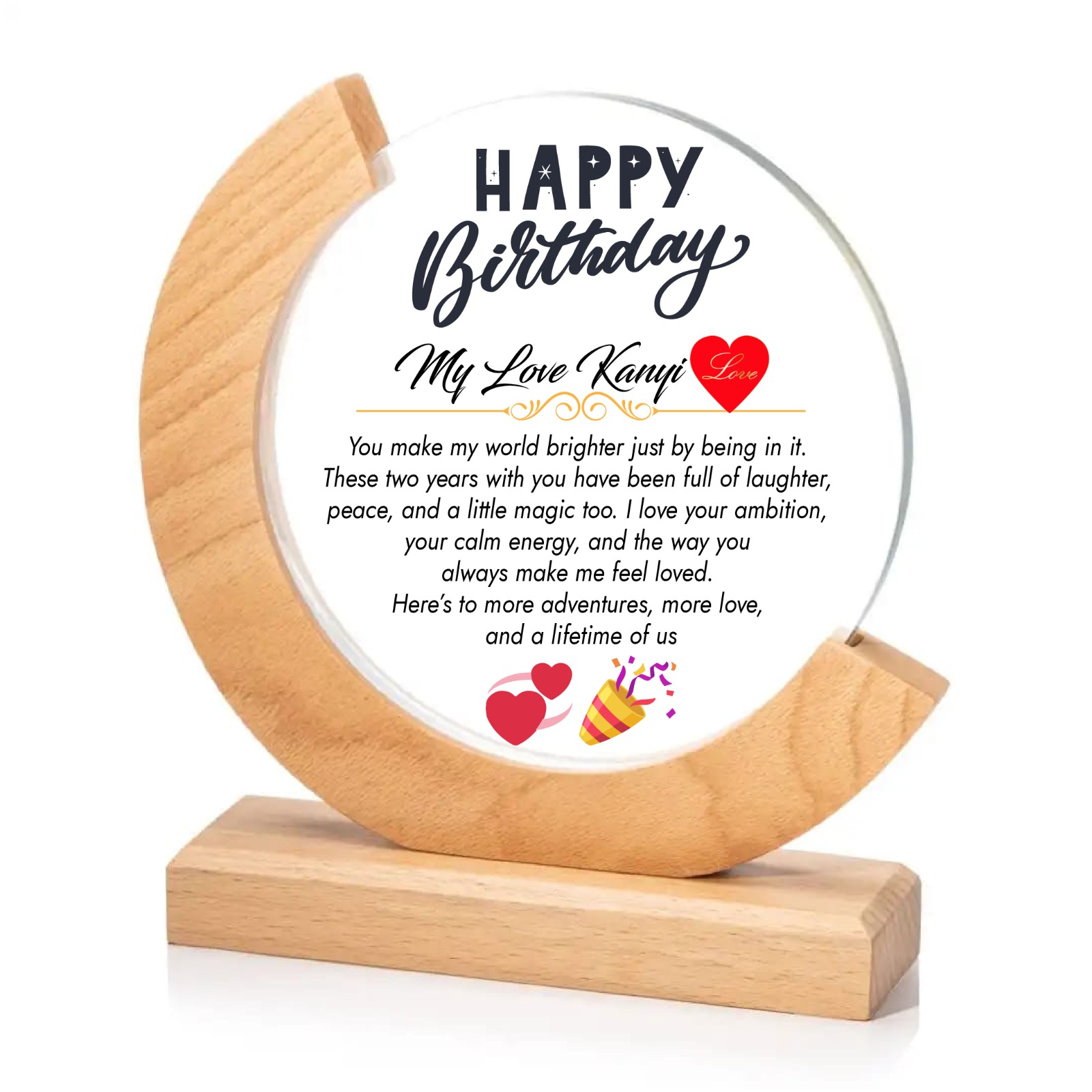 Elegant Crystal Birthday Trophy
