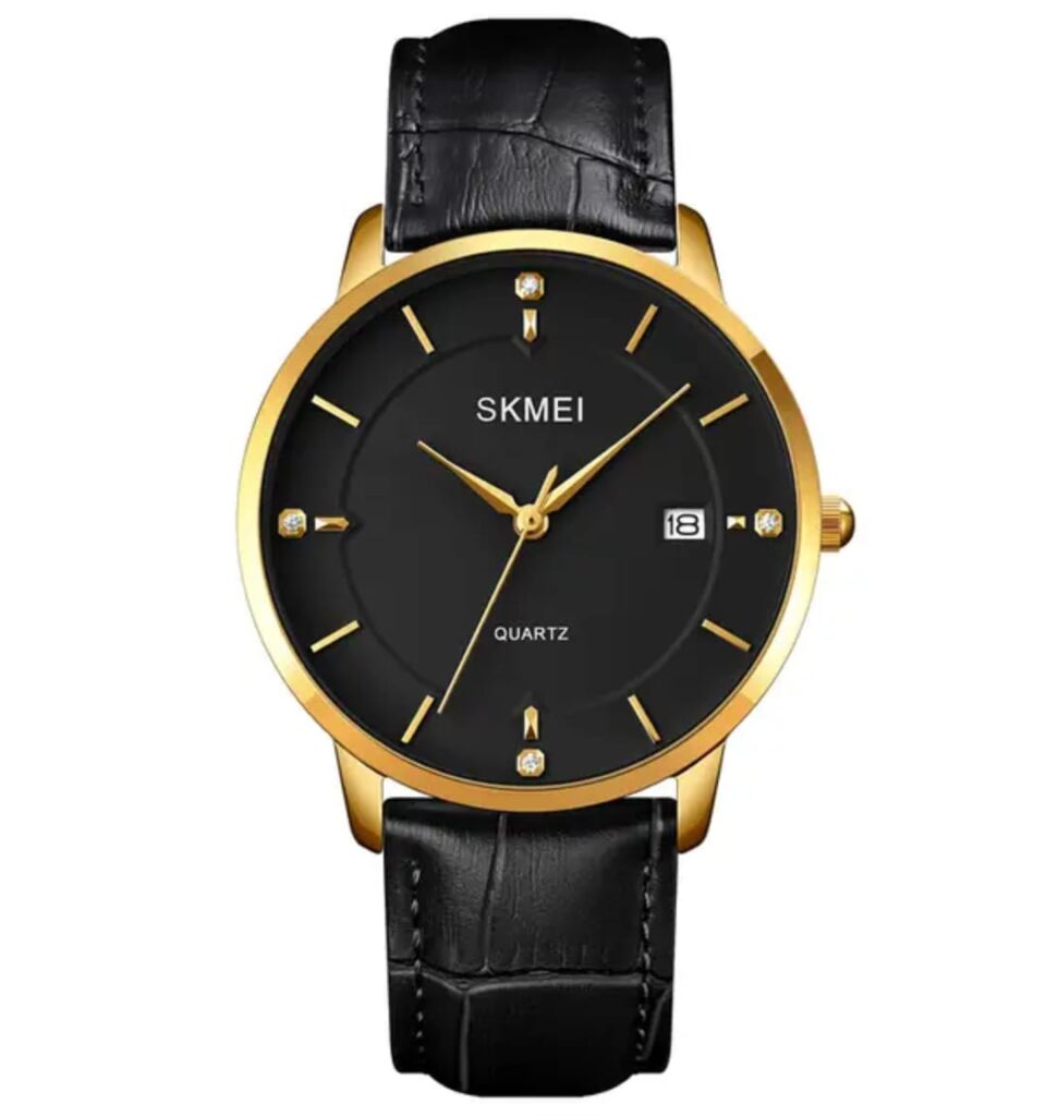 Skmei Men Leather Wrist Watch