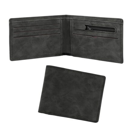 Dark Grey Soft Leather Wallet