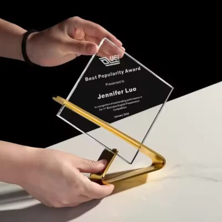Golden Base Crystal Trophy
