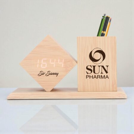 Bamboo Pen Organizer