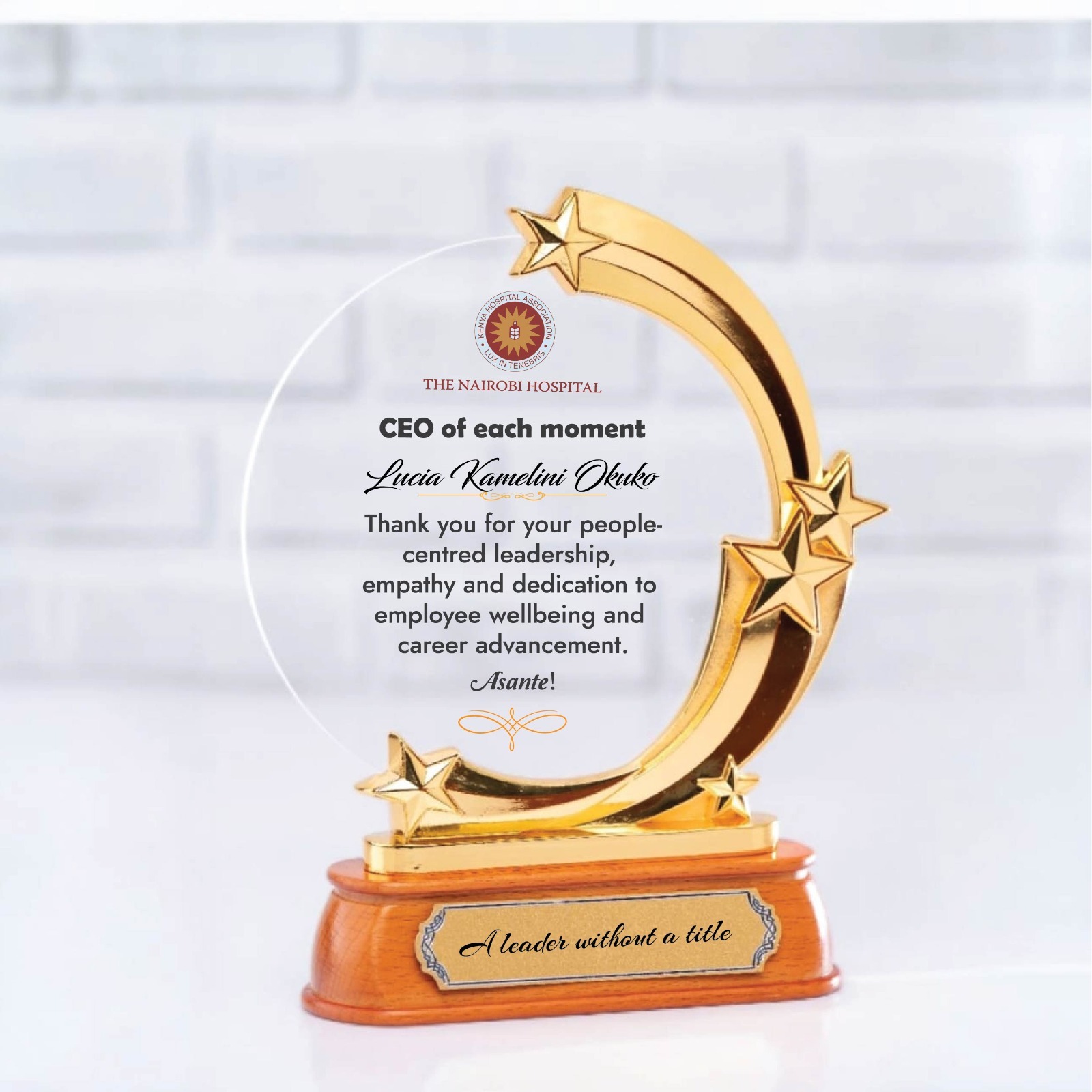 Executive Award Plaque