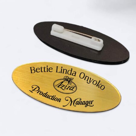 Personalized Oval Name Tags