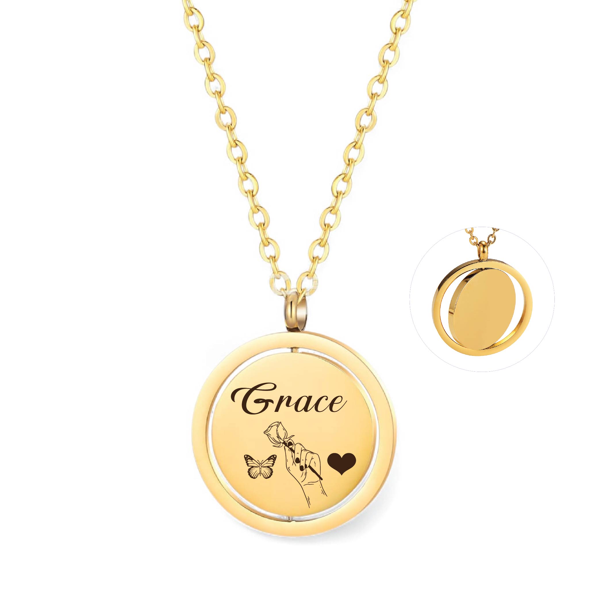 Rotating Pendant Necklaces