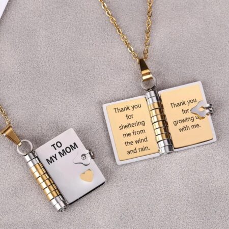 Valentine's Day Book Locket Necklace