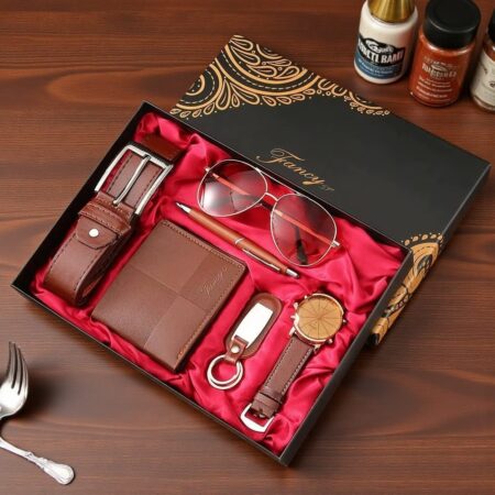 Men Watch Wallet Belt Set