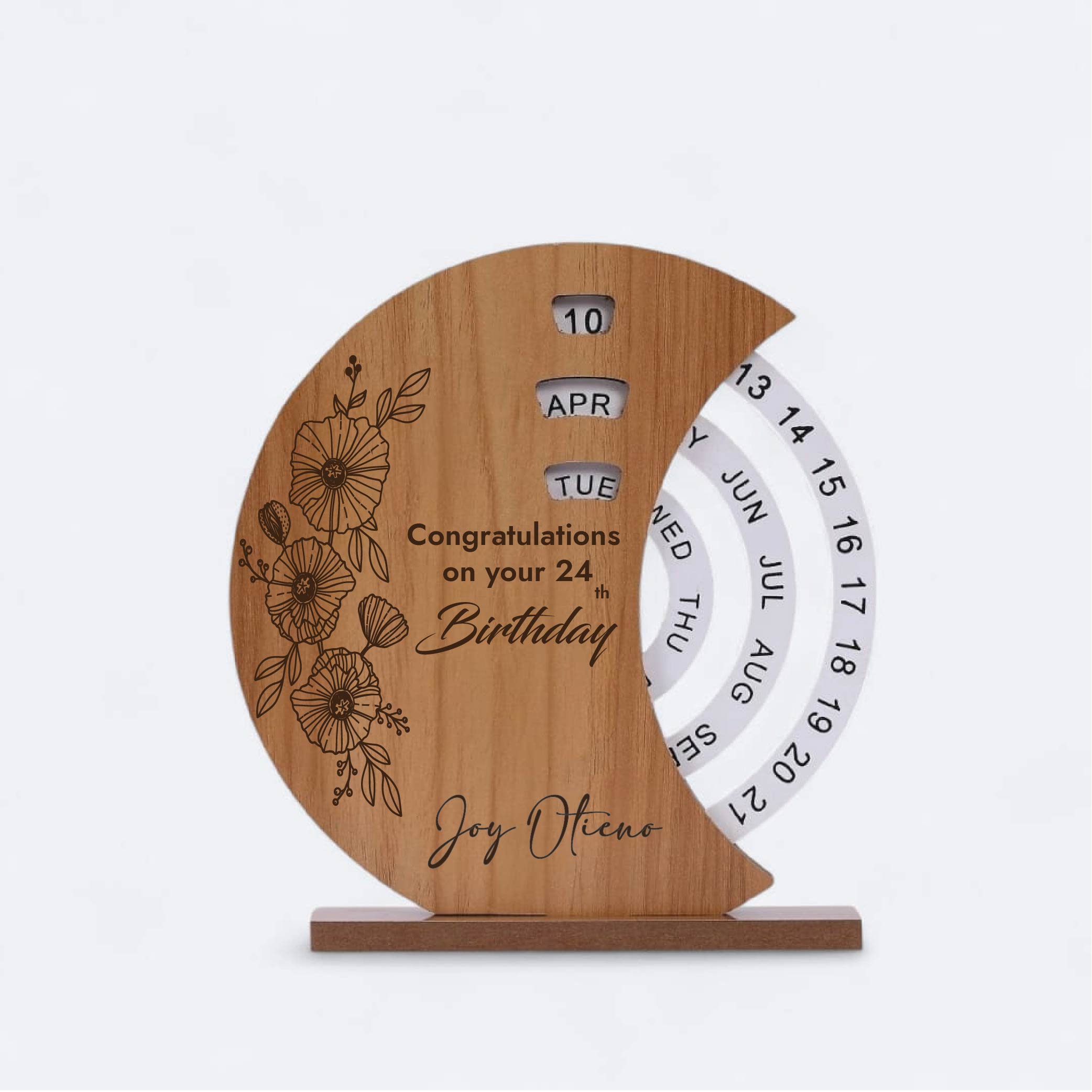 Premium Wooden Perpetual Calendar