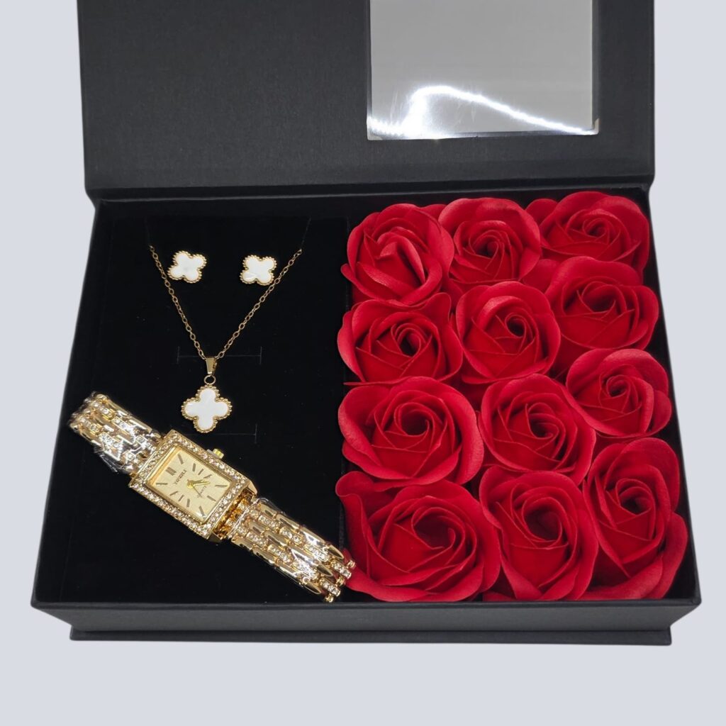 Valentine Preserved Flower Gift Set