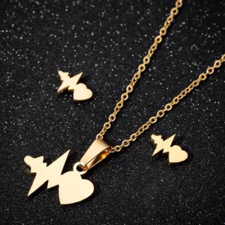 Gold Heartbeat Necklace