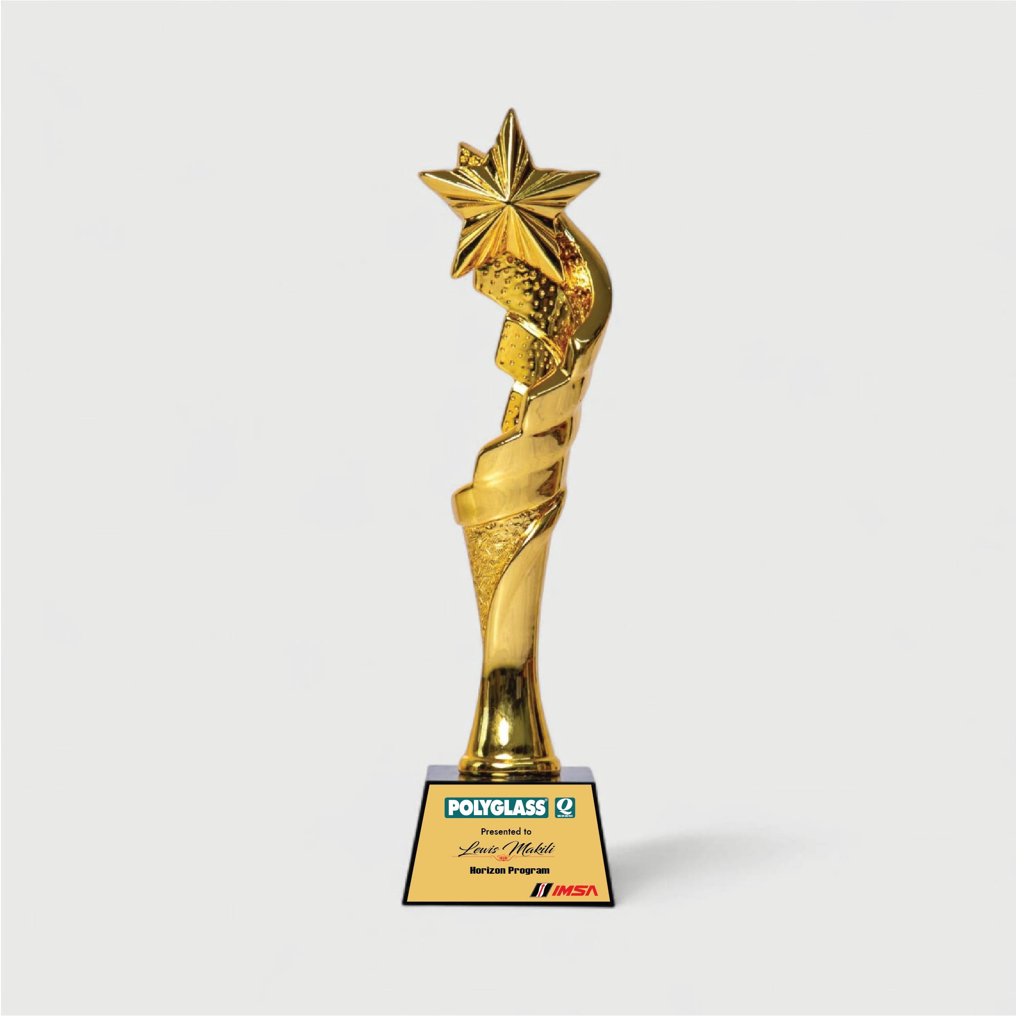 Personalized Golden Award Trophy
