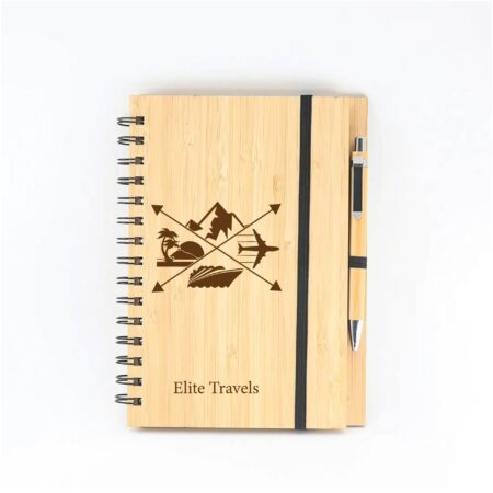 Personalized Wooden A5 Spiral Notebook
