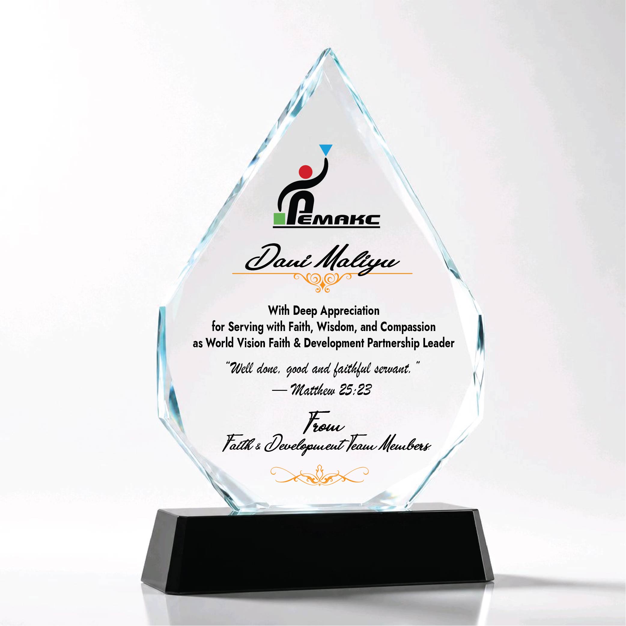 Corporate Crystal Trophies