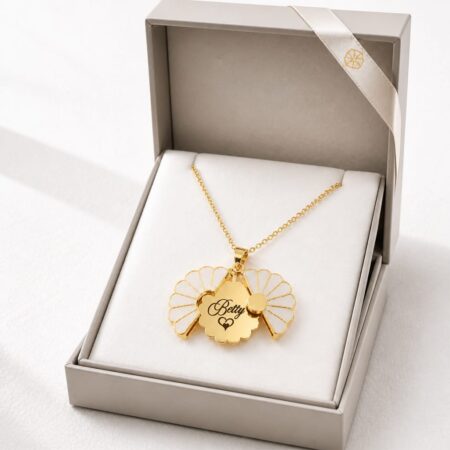 Custom Name Floral Pendants for Women