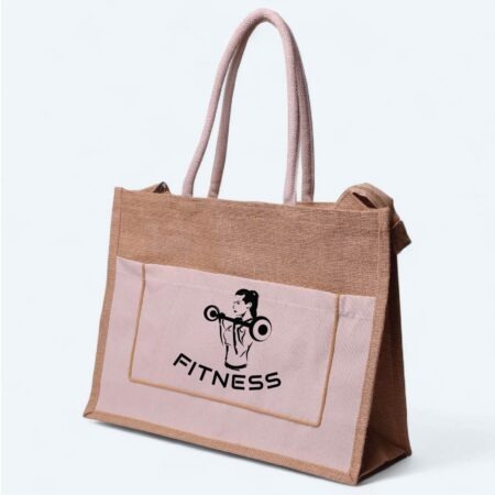 Fitness Jute Tote Bags