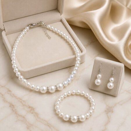 Milky White Jewelry Sets