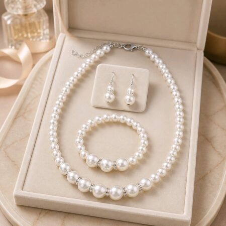Milky White Jewelry Sets