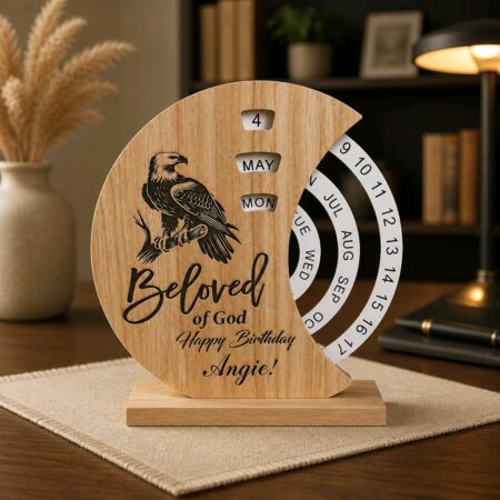 Wooden Perpetual Desk Calendars