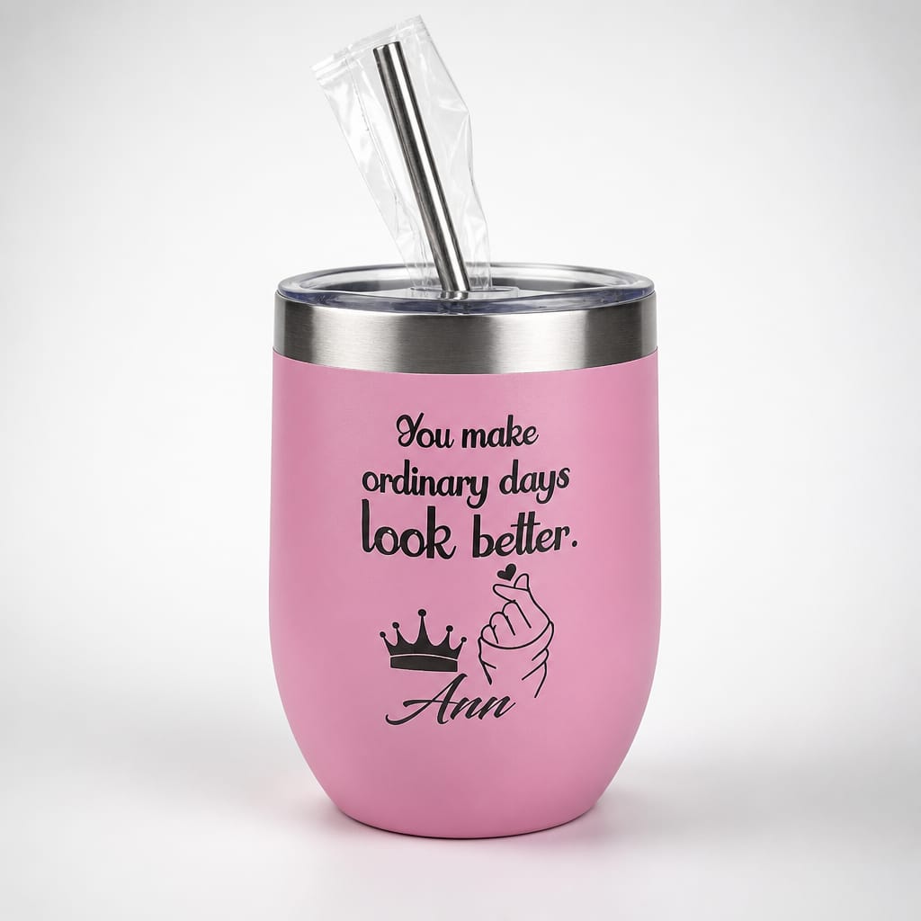 Reusable Tumblers With Straw