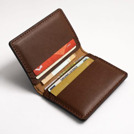 Premium Brown Leather Card Holder Wallet