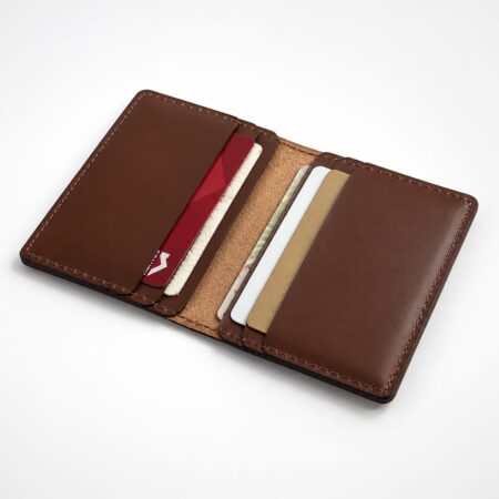 Premium Brown Leather Card Holder Wallet