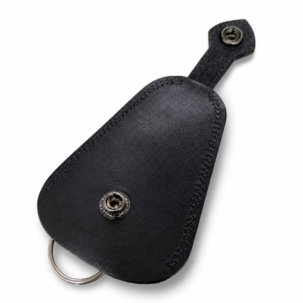 Black Leather Key Holder Pouch