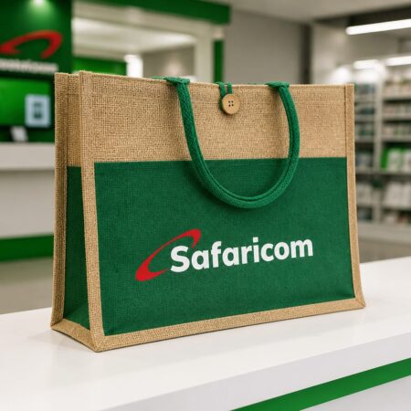 Safaricom jute tote bags