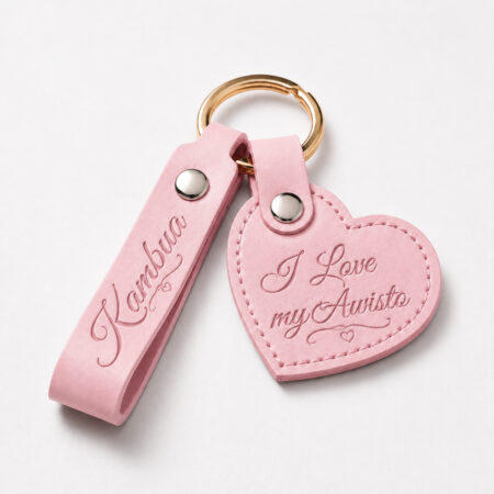 Engraved Leather Keychains