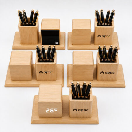Branded Wooden Pen Holders