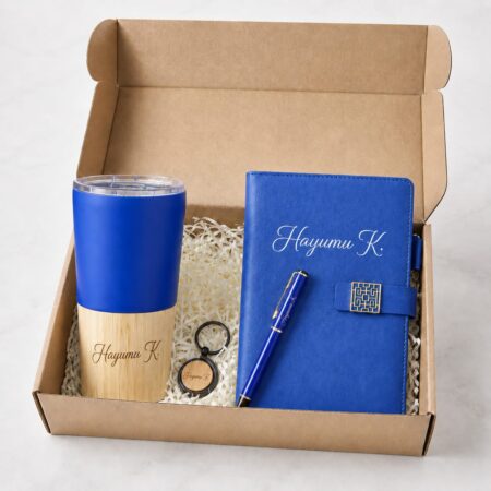 Personalized Blue Gift Set