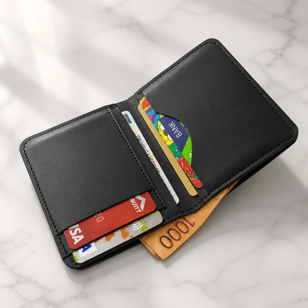 RFID Leather Card Holder Wallet