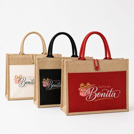 Custom Logo Jute Tote Bags