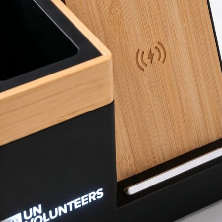 Desk Organizer With Wireless Charger