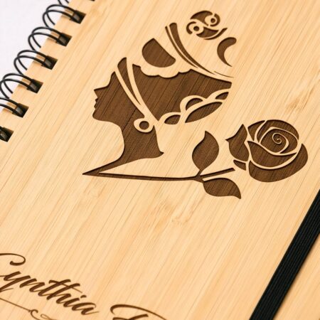 Engraved Wooden Notebooks
