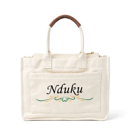Personalized Canvas Laptop Tote Bag