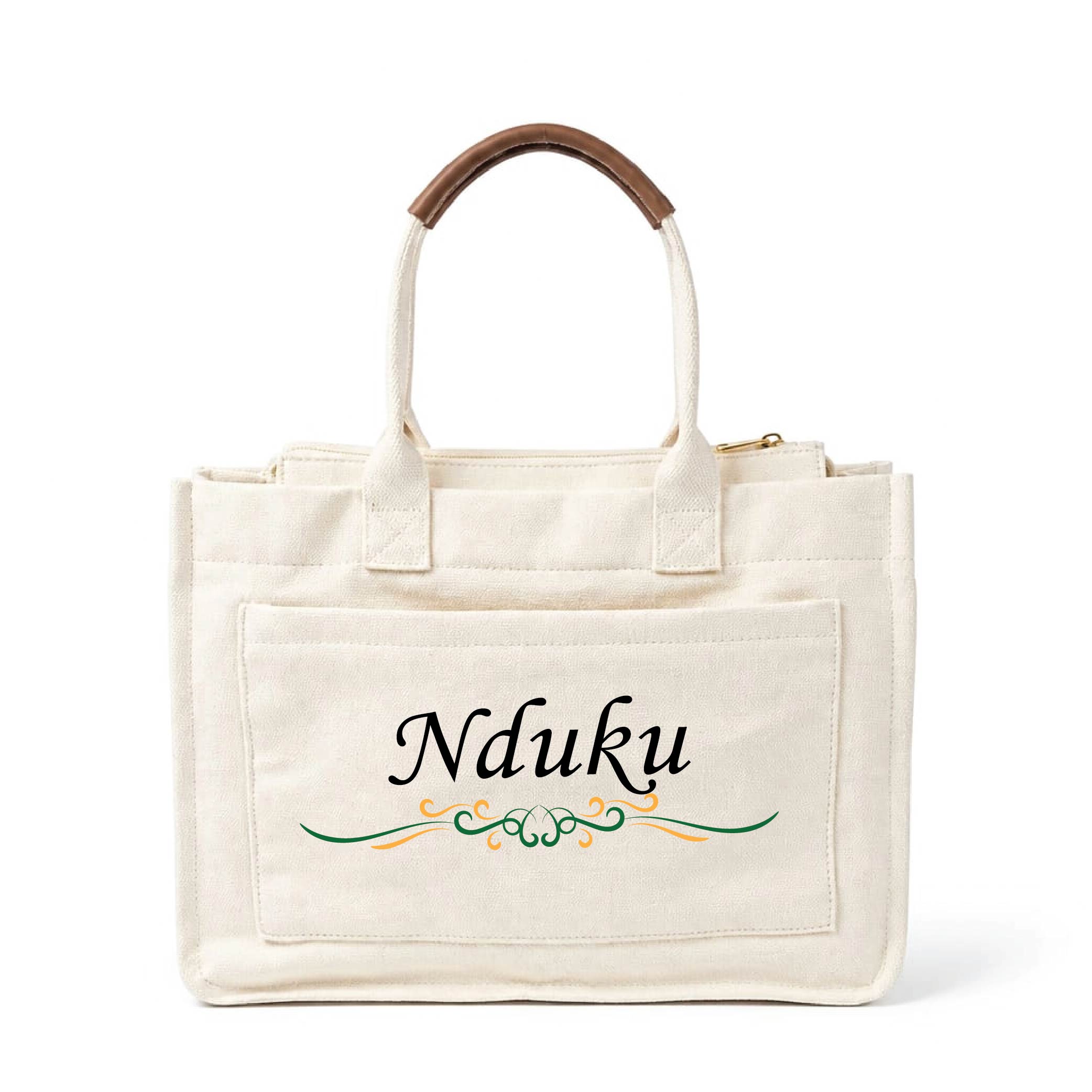 Personalized Canvas Laptop Tote Bag