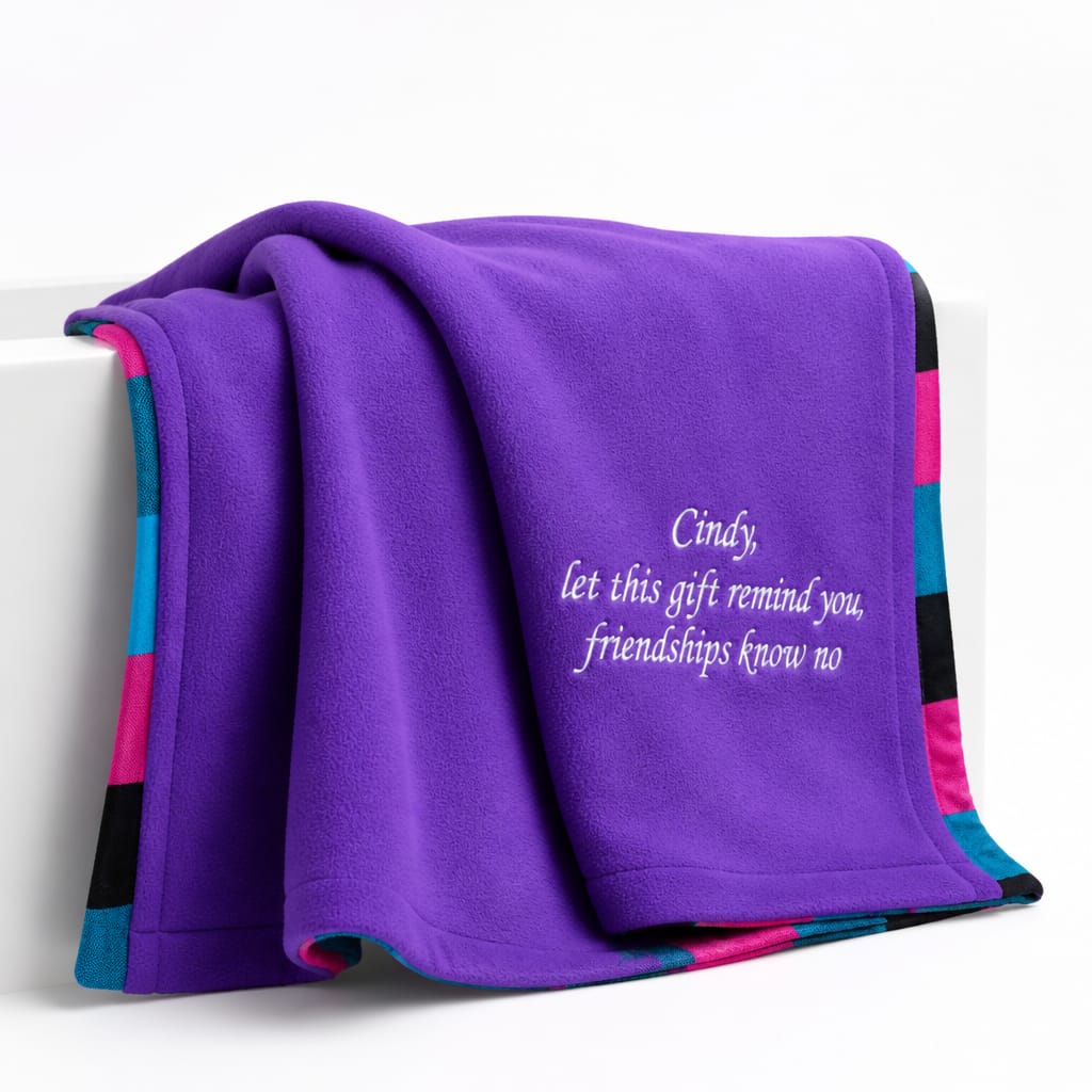 Personalized Maasai Fleece Blanket