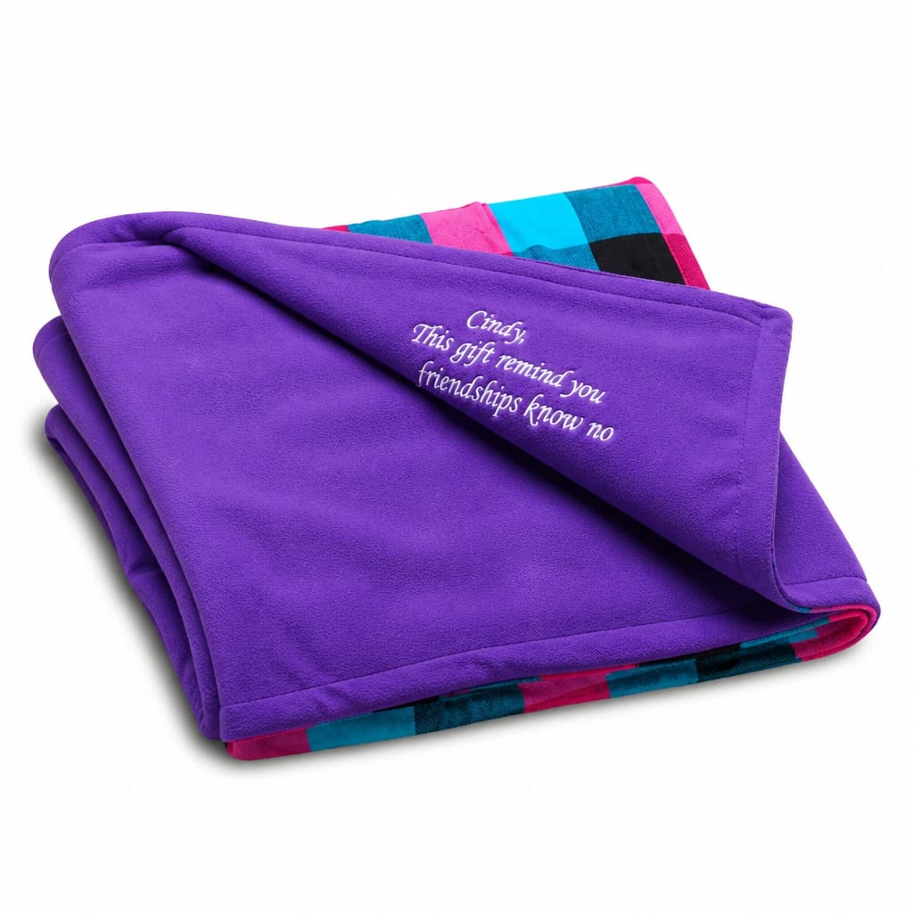 Personalized Maasai Fleece Blanket