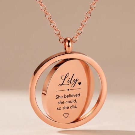 Personalized Spinning Necklace