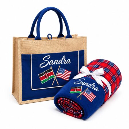 Personalized Kenya USA Gift Set